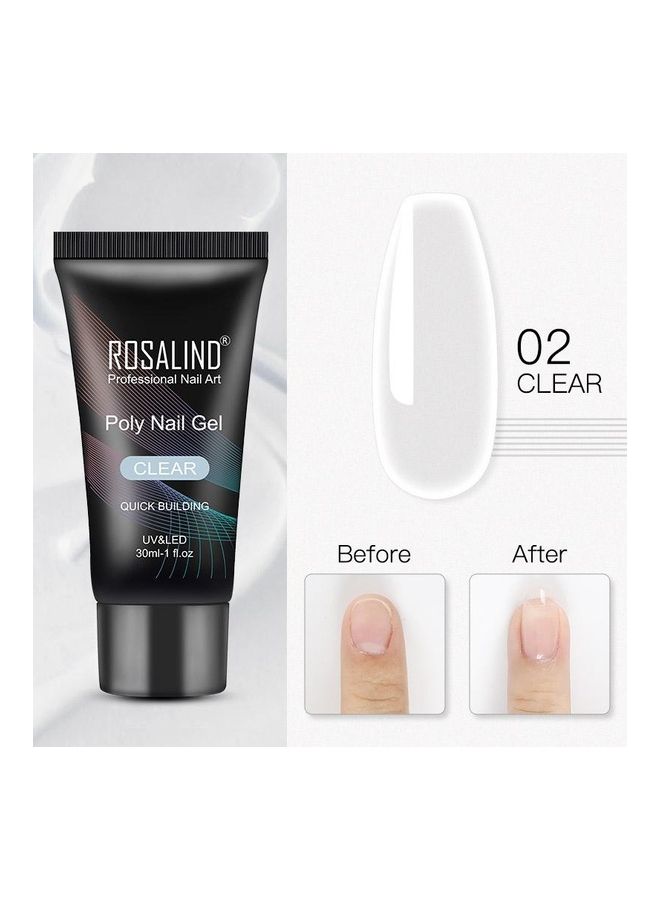 Rosalind Poly Nail Gel Clear 