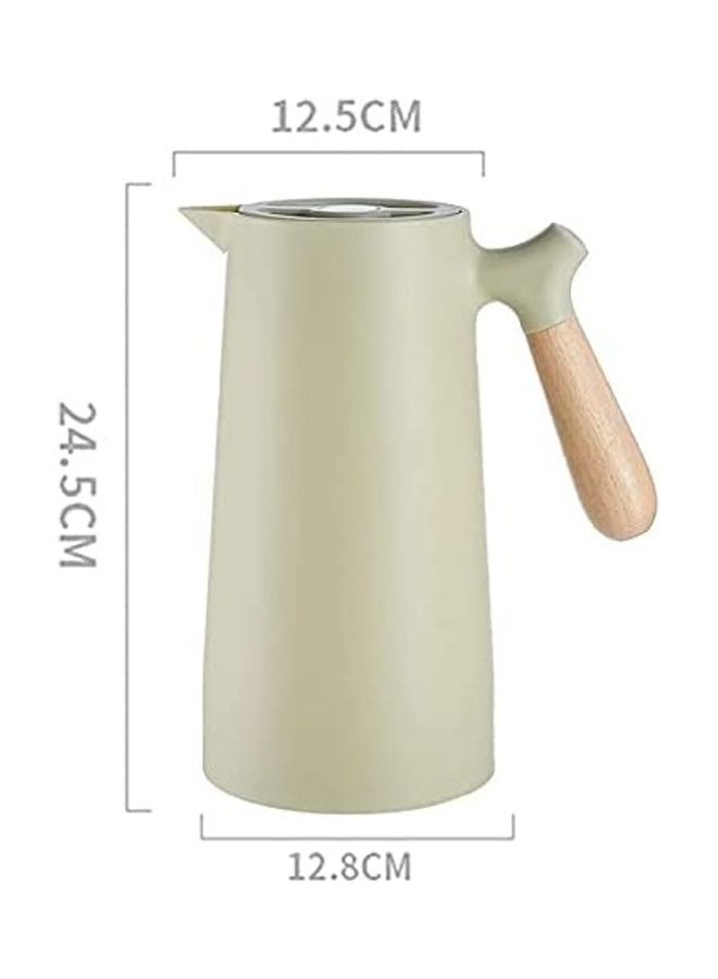 XiuWoo Thermal Coffee Jug Flask Green/Brown  - Image 2