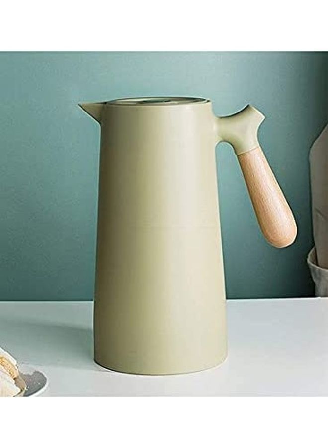 XiuWoo Thermal Coffee Jug Flask Green/Brown  - Image 4