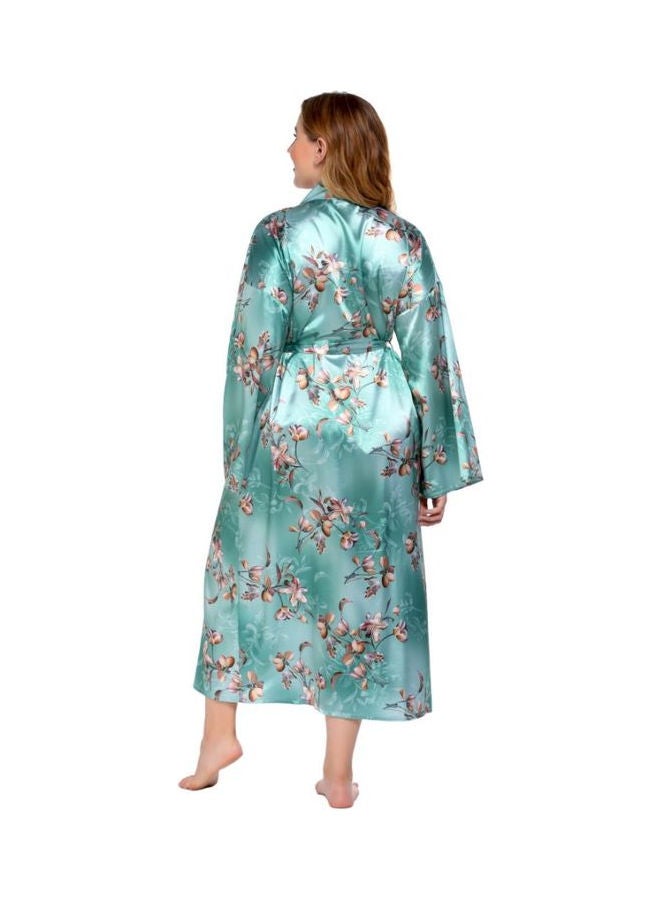 Printed Nightdress Green/Pink - Image 2