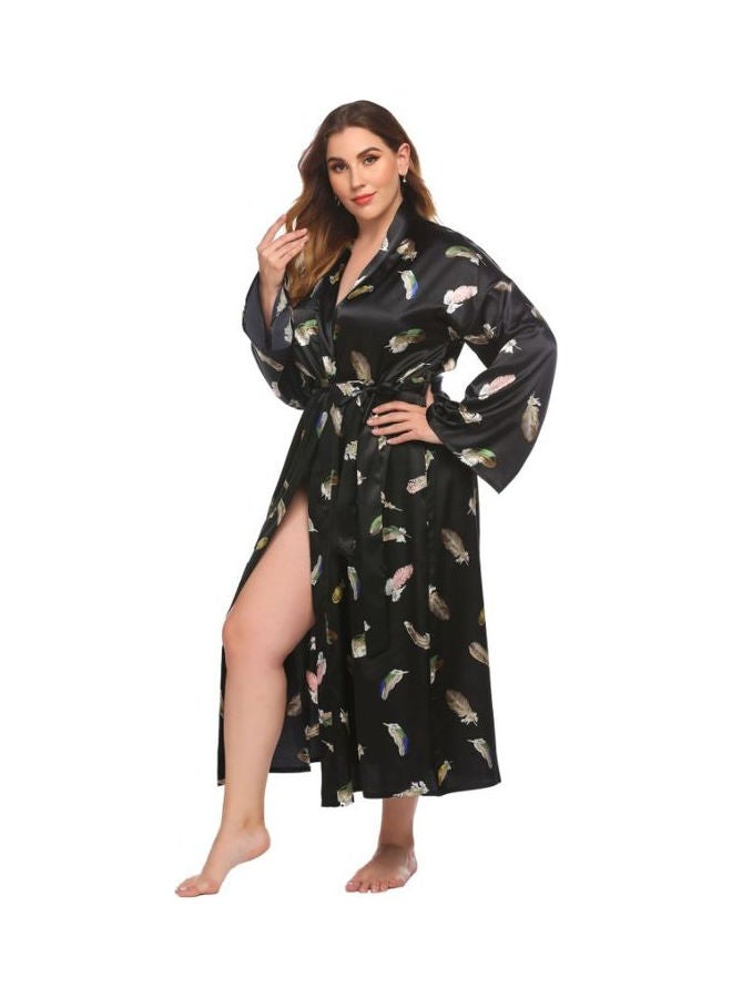 Printed Nightdress Black/White/Beige - Image 3