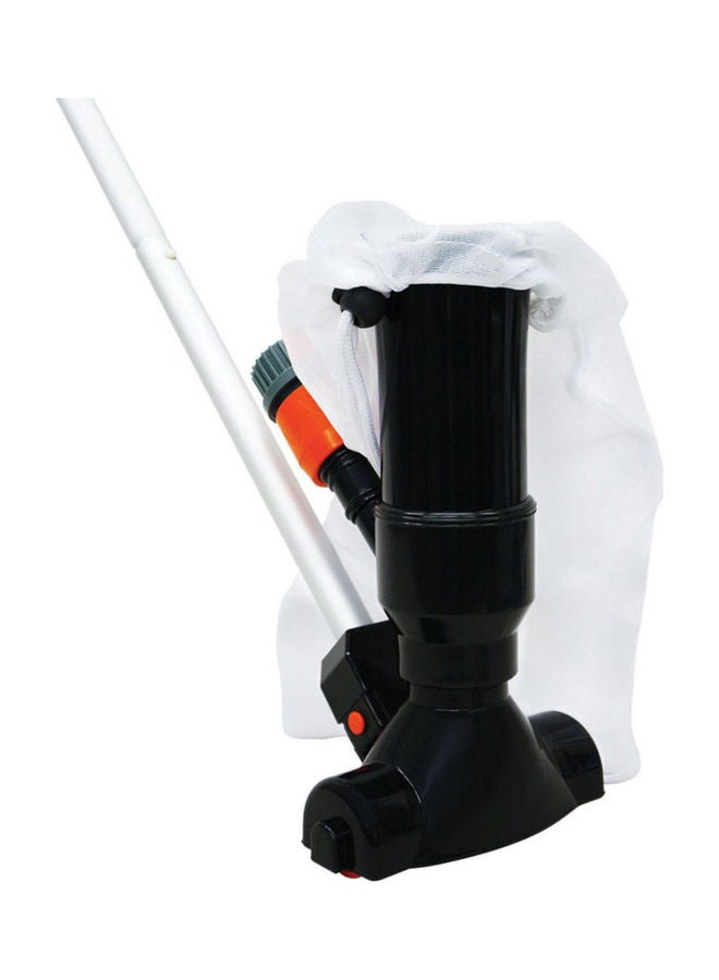 Generic Portable Pool Vacuum Jet Underwater Cleaner With Flexible Rod Drawstring Bag Black/White - Image 5