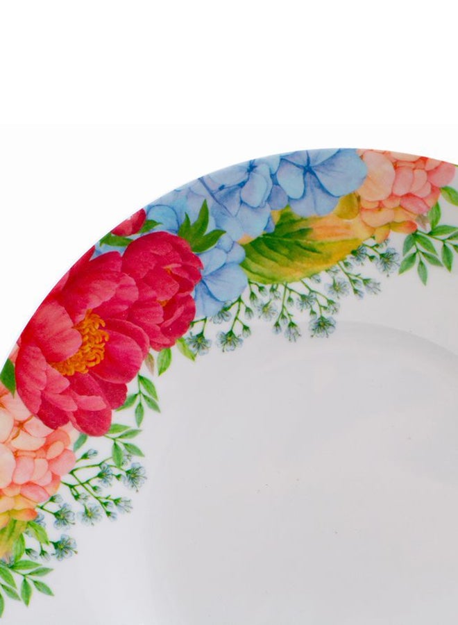 Royal Melamine Floral Print Dessert Plate Multicolour 6.5inch - Image 3
