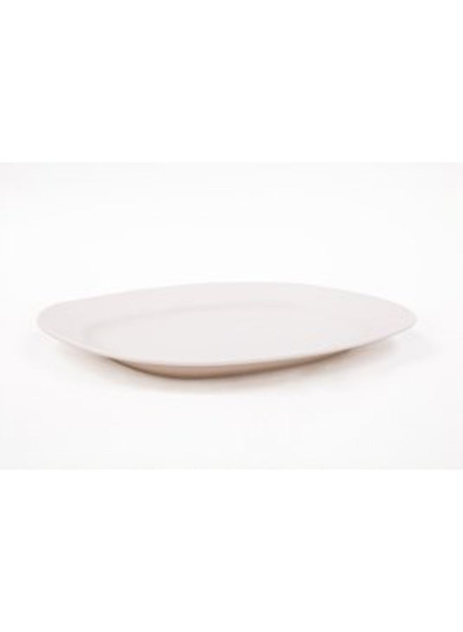 Royal Melamine Oval Plate White 10inch  - Image 1