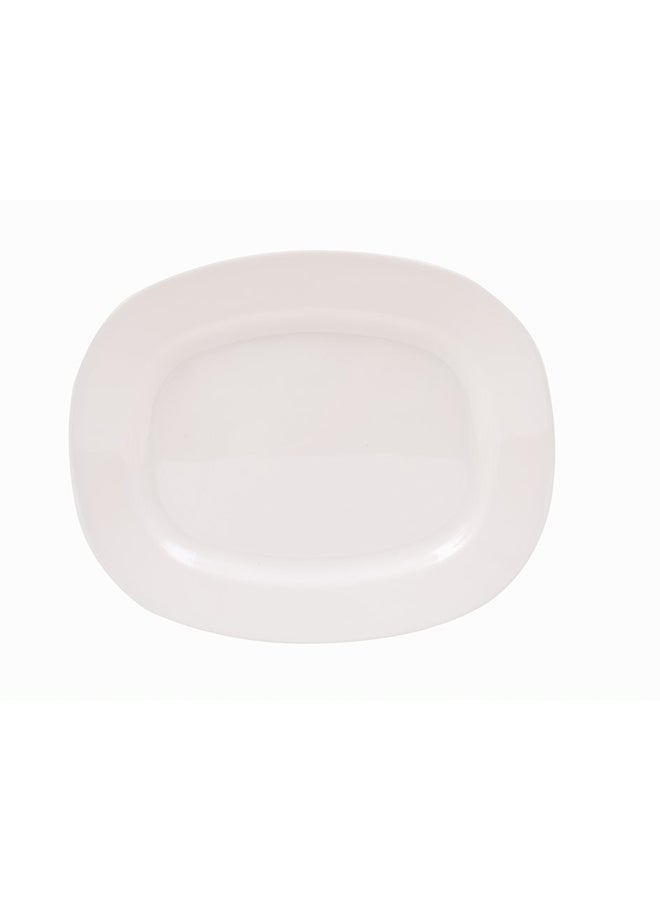 Royal Melamine Oval Plate White 14inch - Image 2