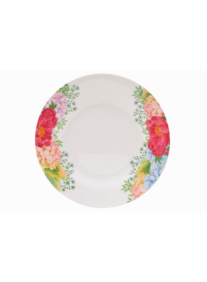 طبق عشاء رويال بطبعة زهور من الميلامين متعدد الألوان 10بوصة - Image 2