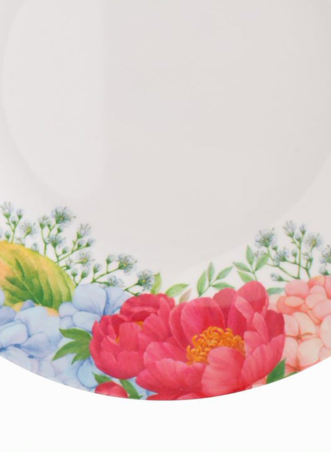 طبق عشاء رويال بطبعة زهور من الميلامين متعدد الألوان 10بوصة - Image 3