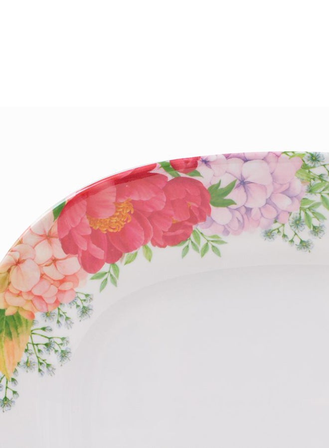 Royal Melamine Floral Print Oval Plate Multicolour 12inch - Image 3