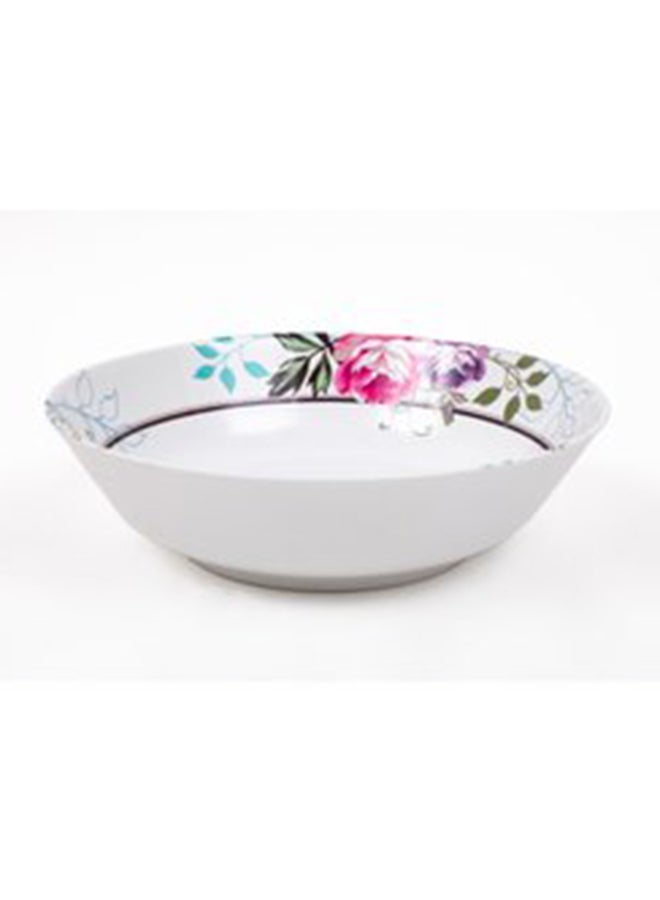 Royal Melamine Floral Print Soup Bowl Multicolour 7.5inch - Image 1