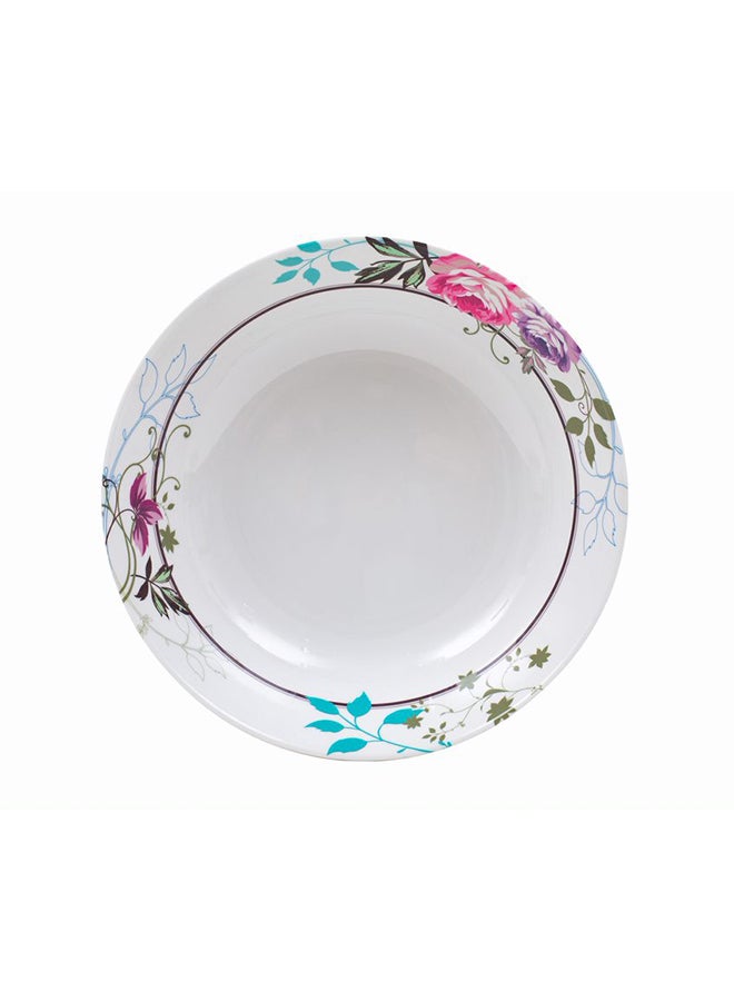 Royal Melamine Floral Print Soup Bowl Multicolour 7.5inch - Image 2