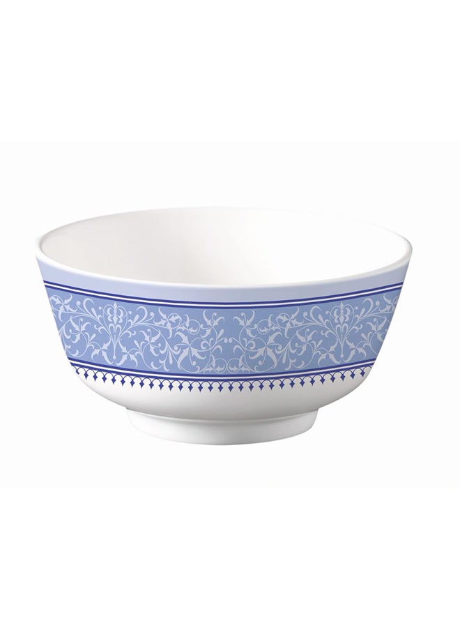 Royal Melamine Rice Bowl White/Blue 4.5inch - Image 1