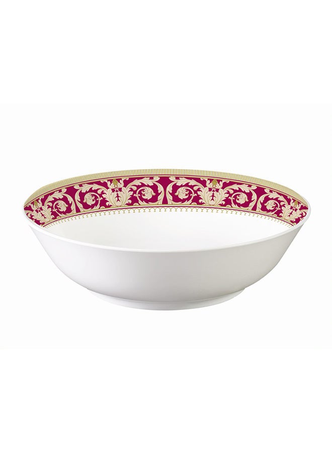 Royal Melamine Soup Bowl White/Brown/Gold 7.5inch  - Image 1