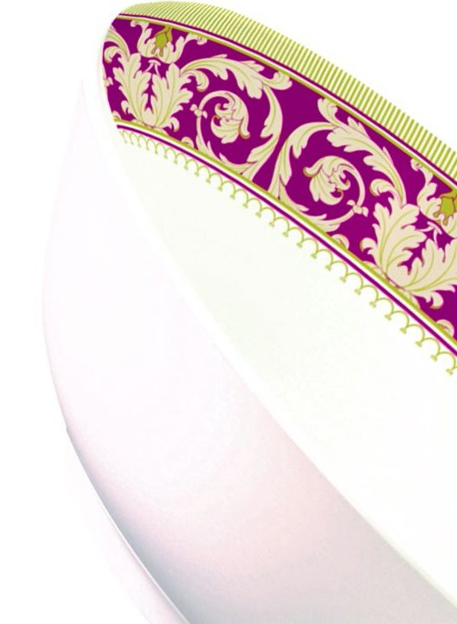 Royal Melamine Soup Bowl White/Brown/Gold 7.5inch  - Image 2