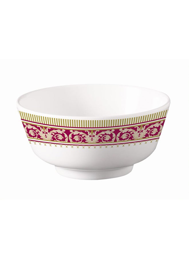 Royal Melamine Rice Bowl White/Brown/Yellow 4.5inch - Image 1