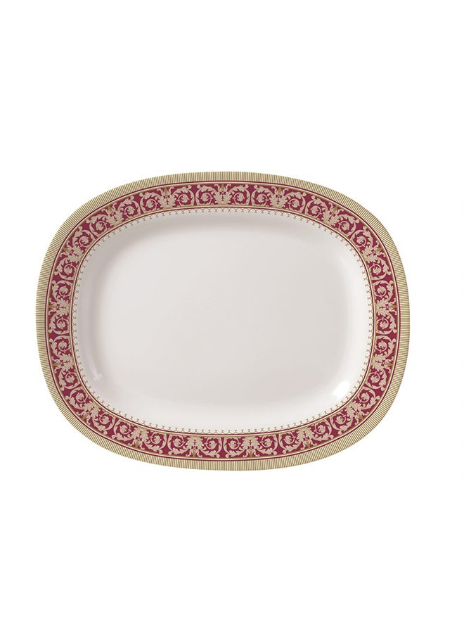 طبق رويال بيضاوي من الميلامين متعدد الألوان 12بوصة - Image 1