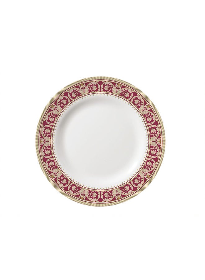 Royal Melamine Dinner Plate White/Brown/Yellow 10inch  - Image 1