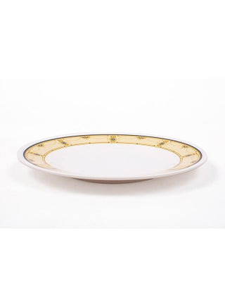 Royal Melamine Dinner Plate White/Yellow 10inch - v1627286200/N39461893A_1