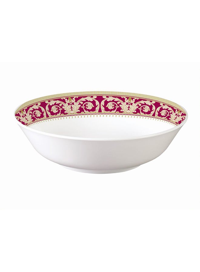 Royal Melamine Soup Bowl White/Brown/Yellow 8.5inch  - Image 1