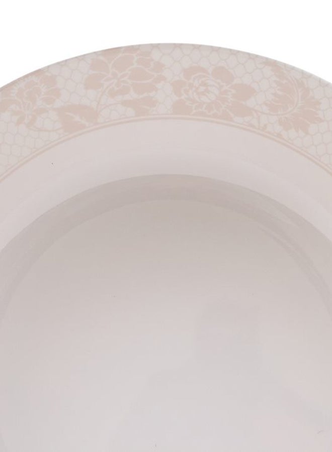 وعاء شوربة رويال من الميلامين أبيض/بيج 7.5بوصة - Image 3