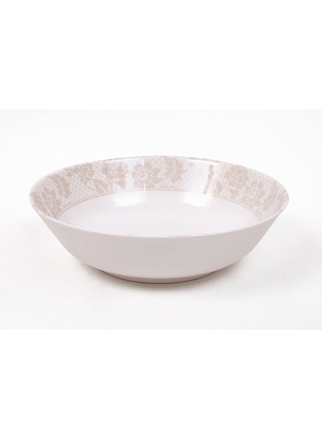 Royal Melamine Soup Bowl White/Beige 8.5inch  - Image 1