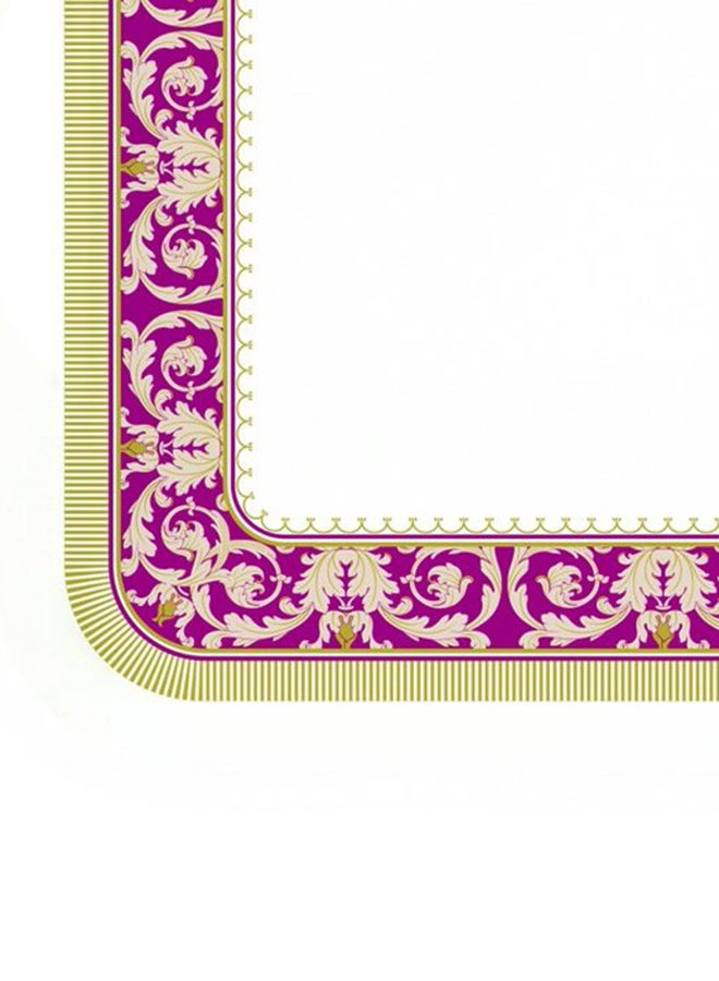 Generic - Royal Melamine Rectangular Tray With Handle White/Brown/Yellow 15inch - Image 1
