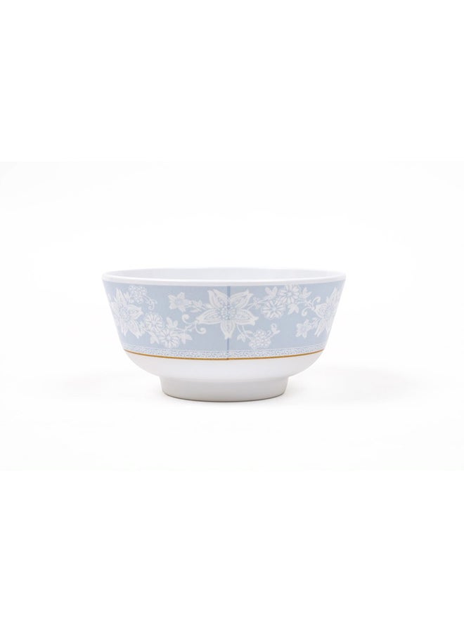 Royal Melamine Rice Bowl White/Blue 4.5inch - Image 1