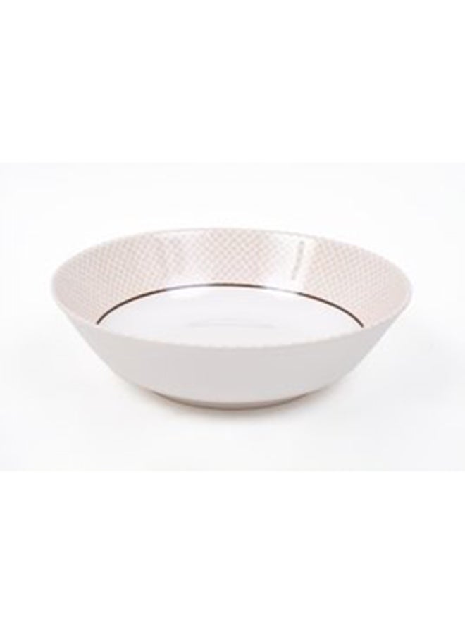 Royal Melamine Soup Bowl White/Beige 7.5inch  - Image 1