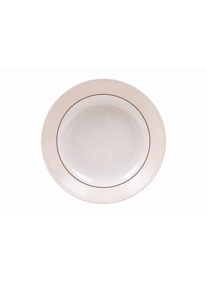Royal Melamine Soup Bowl White/Beige 7.5inch  - Image 2