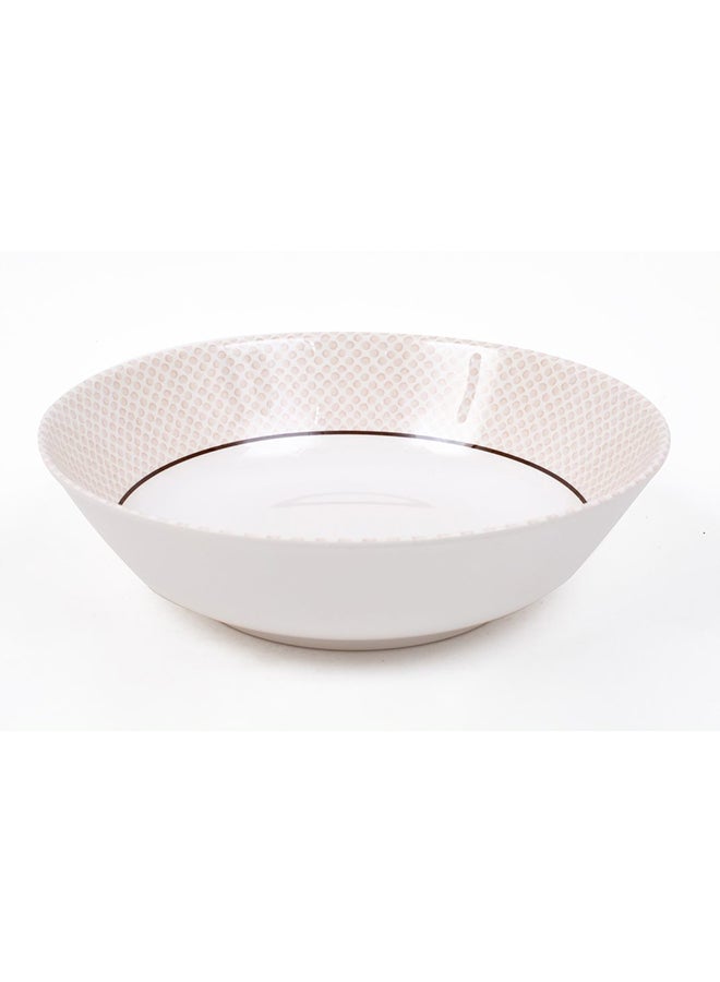 Royal Melamine Soup Bowl White/Beige 10inch  - Image 1