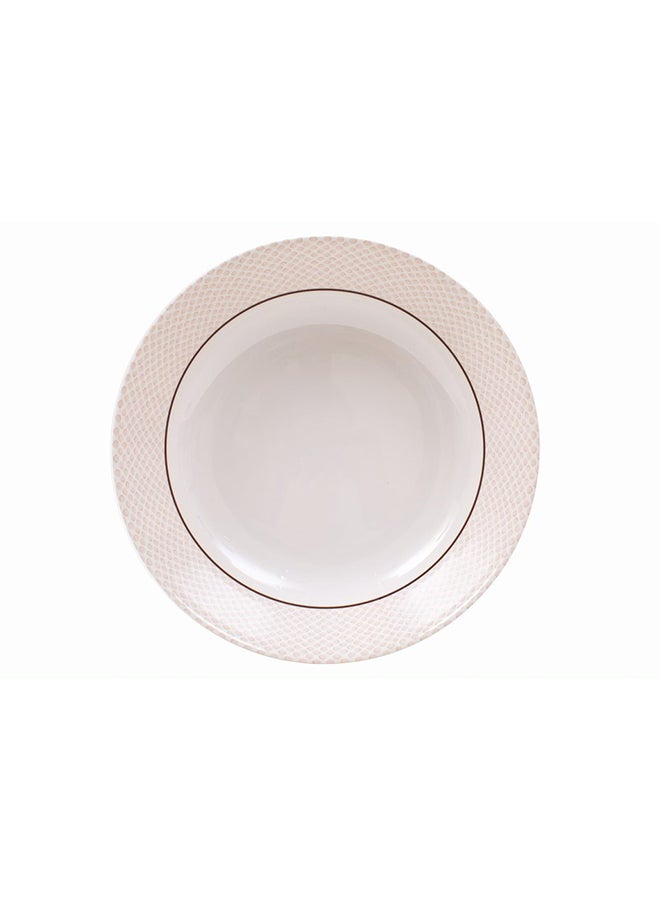 Royal Melamine Soup Bowl White/Beige 10inch  - Image 2