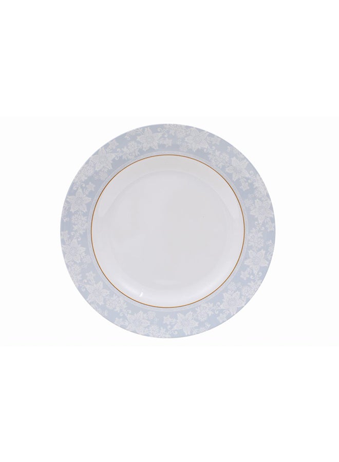 Royal Melamine Dinner Plate White/Blue 10inch  - Image 2