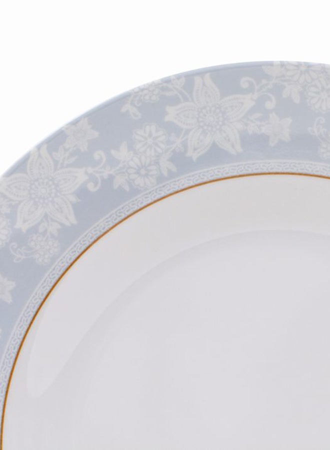 Royal Melamine Dinner Plate White/Blue 10inch  - Image 3