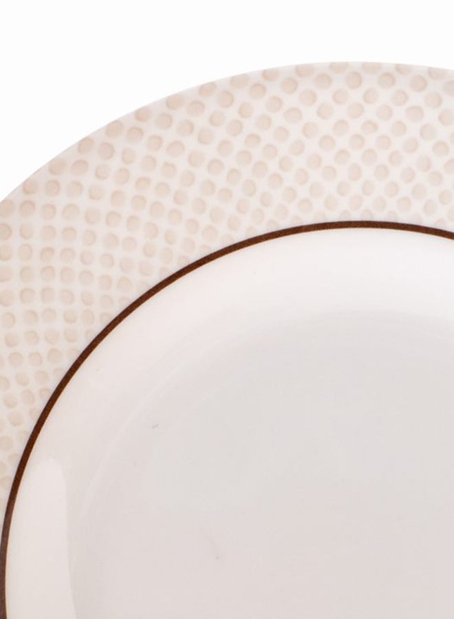 Royal Melamine Dessert Plate White/Beige 6.5inch - Image 3