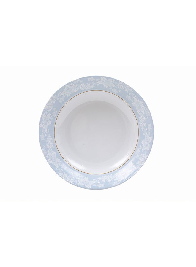 Royal Melamine Soup Bowl White/Blue/Gold 8.5inch - Image 2