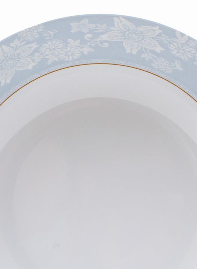 Royal Melamine Soup Bowl White/Blue/Gold 8.5inch - Image 3