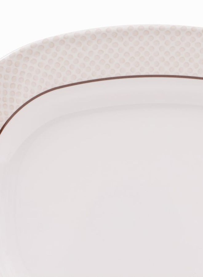 Royal Melamine Oval Plate White/Beige 14inch  - Image 3