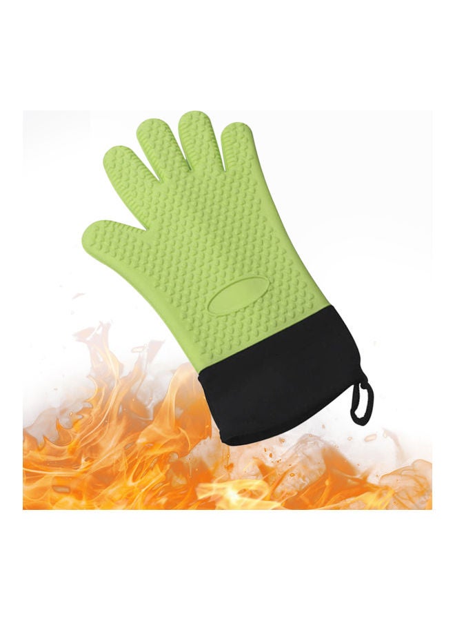 Generic Heat Resistant BBQ Gloves Green 