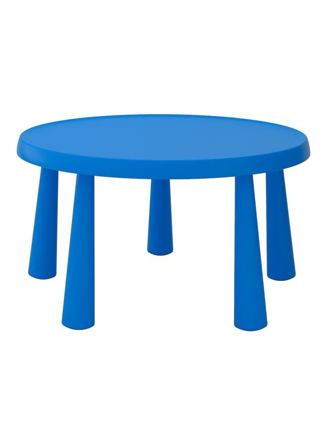 WK - Children's Round Indoor/Outdoor Table Blue - Image 1