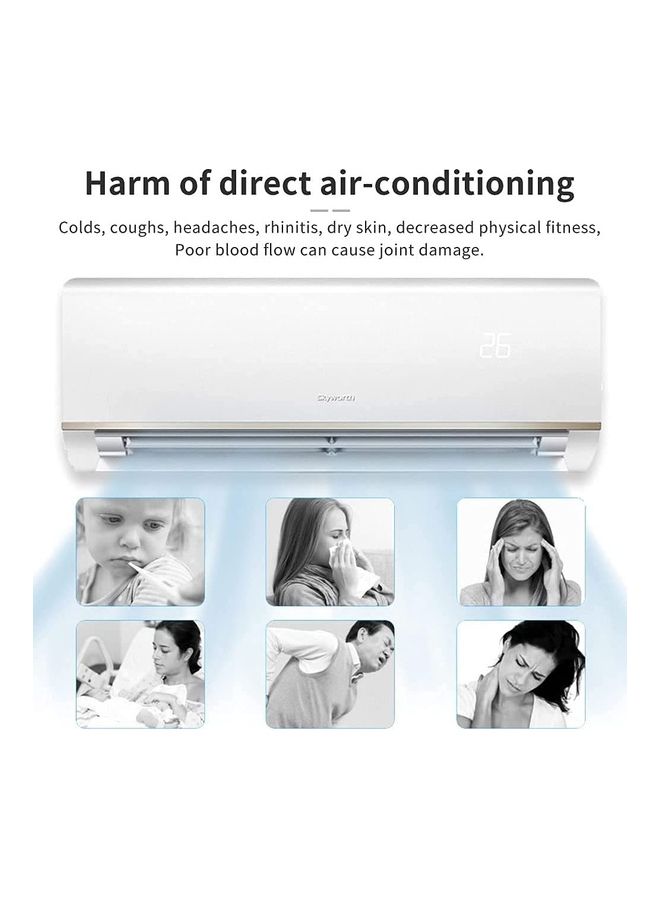 XiuWoo Universal Hollow Anti Direct Blowing Air Condition Wind Deflector Q40 White  - Image 3