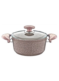 OMS Non Stick Granitec Casserole Brown 20cm  - Image 1