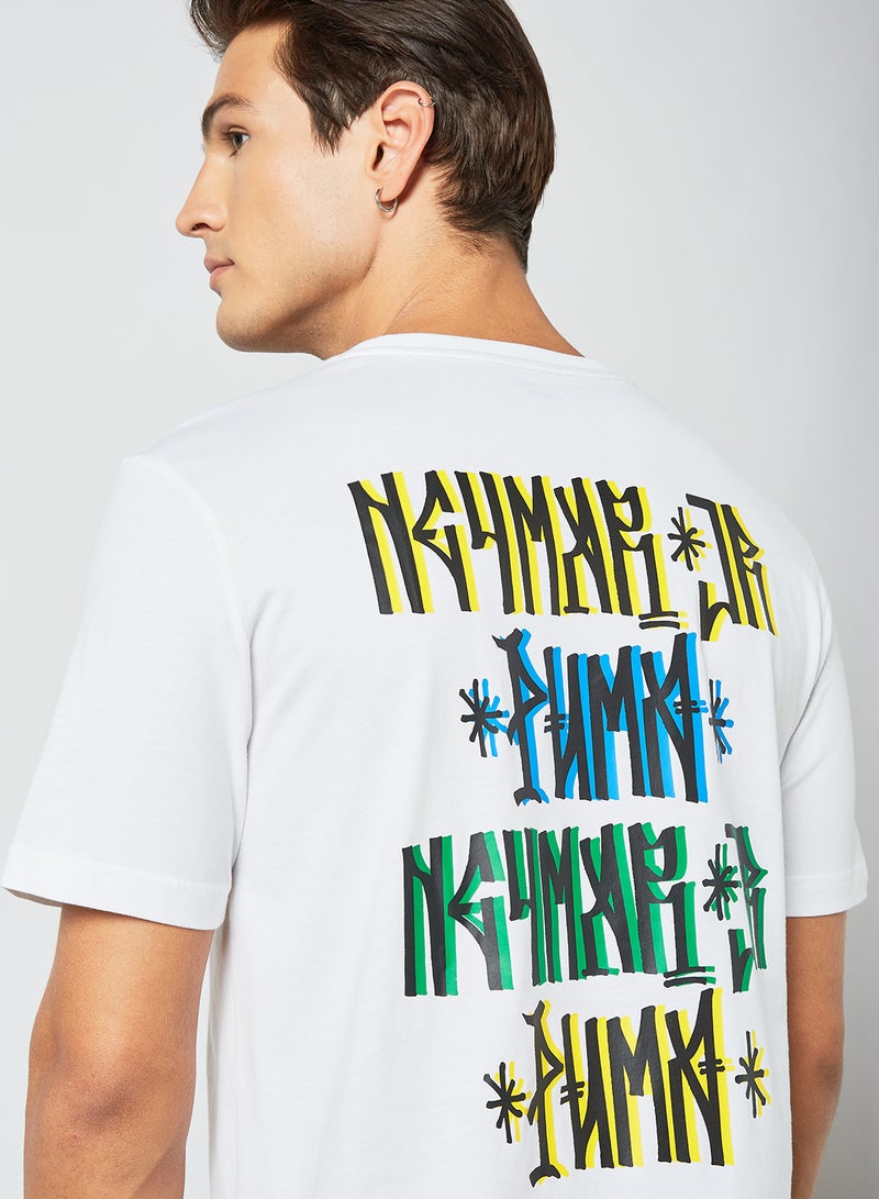 PUMA - Neymar Jr Football T-Shirt White - Image 1