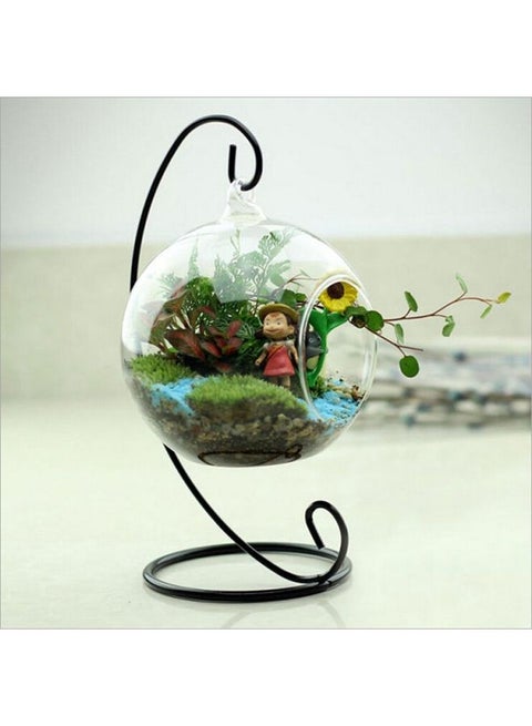 Succulent Micro Landscape Glass Bottle Clear