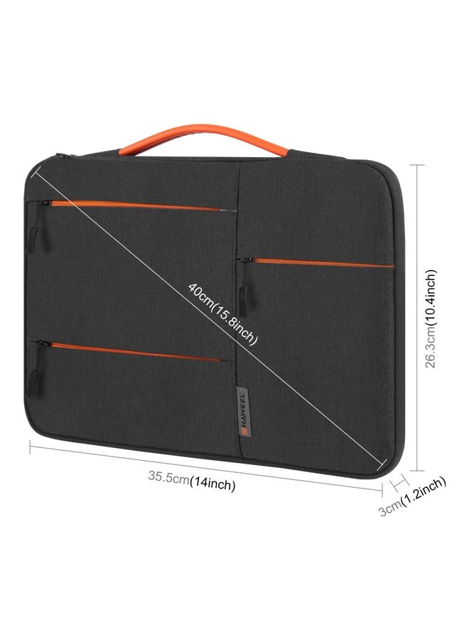 14-Inch Sleeve Case Zipper Laptop Handbag Black  - Image 2