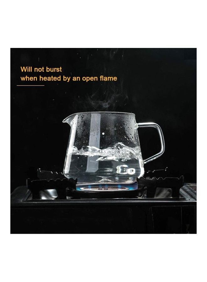 XiuWoo Pour Over Coffee Maker Set Clear 600ml - Image 4