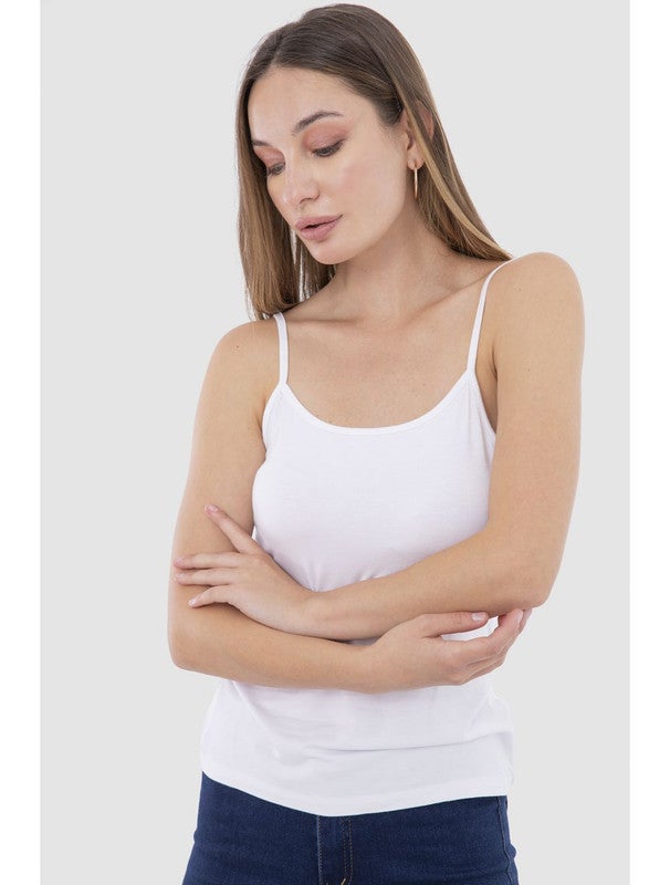 Carina Cami Top (V) White - Image 1