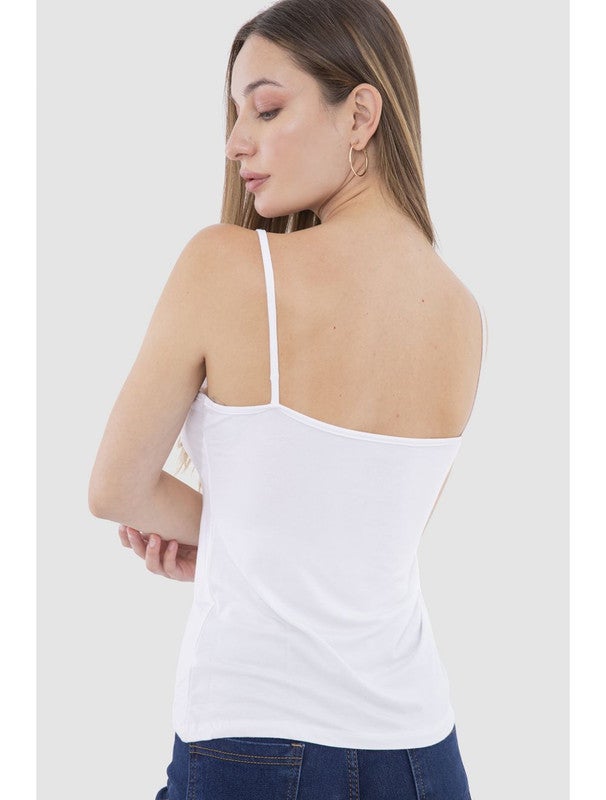 Carina Cami Top (V) White - Image 3
