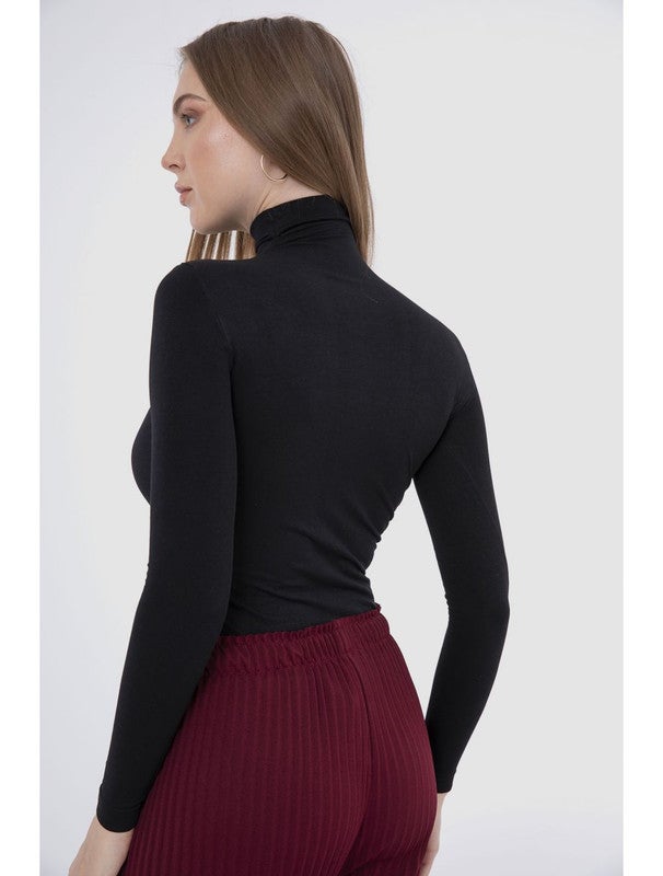 Carina Wear Essential High Neck Bodysuit Black  - Image 3