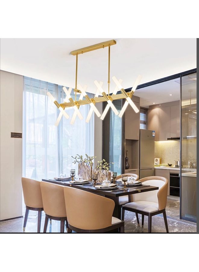 Vlovehome - Contemporary Pendant Lamp Golden/White - Image 1