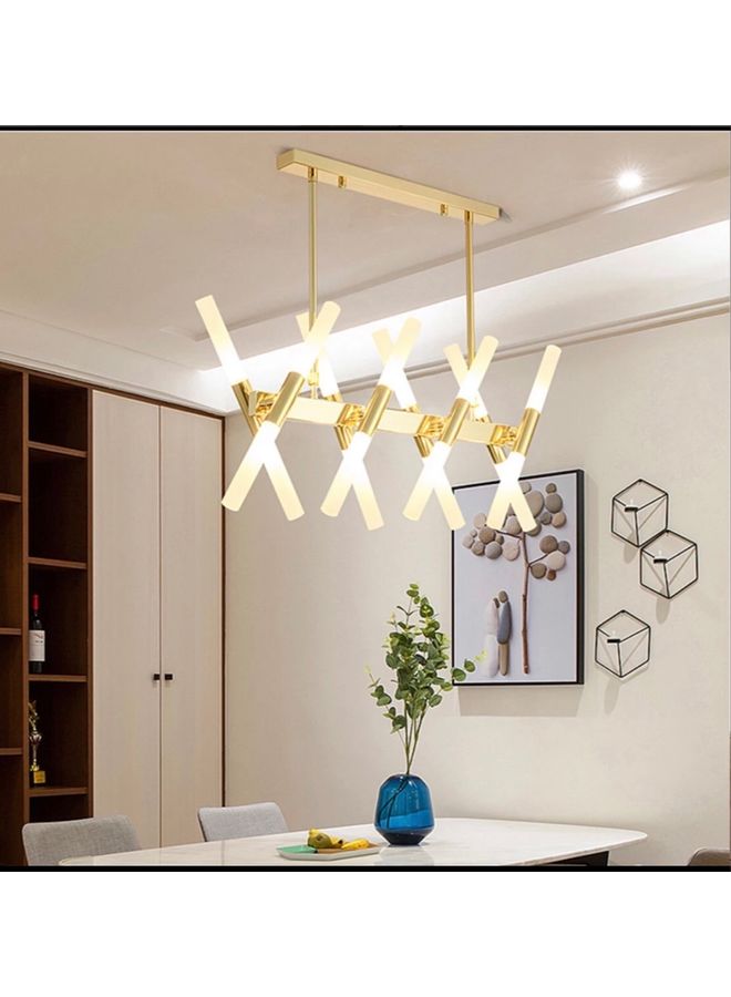 Vlovehome - Contemporary Pendant Lamp Golden/White - Image 1