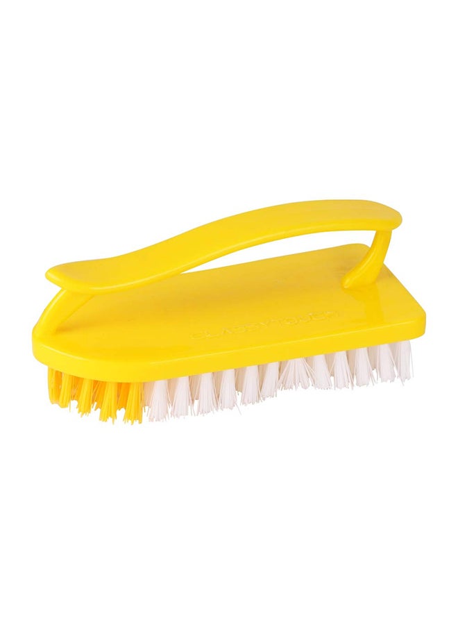 Cloth Cleaning Scrub Brush Pointed Type Yellow 22x12x6.5cm - v1627294329/N49486866A_2